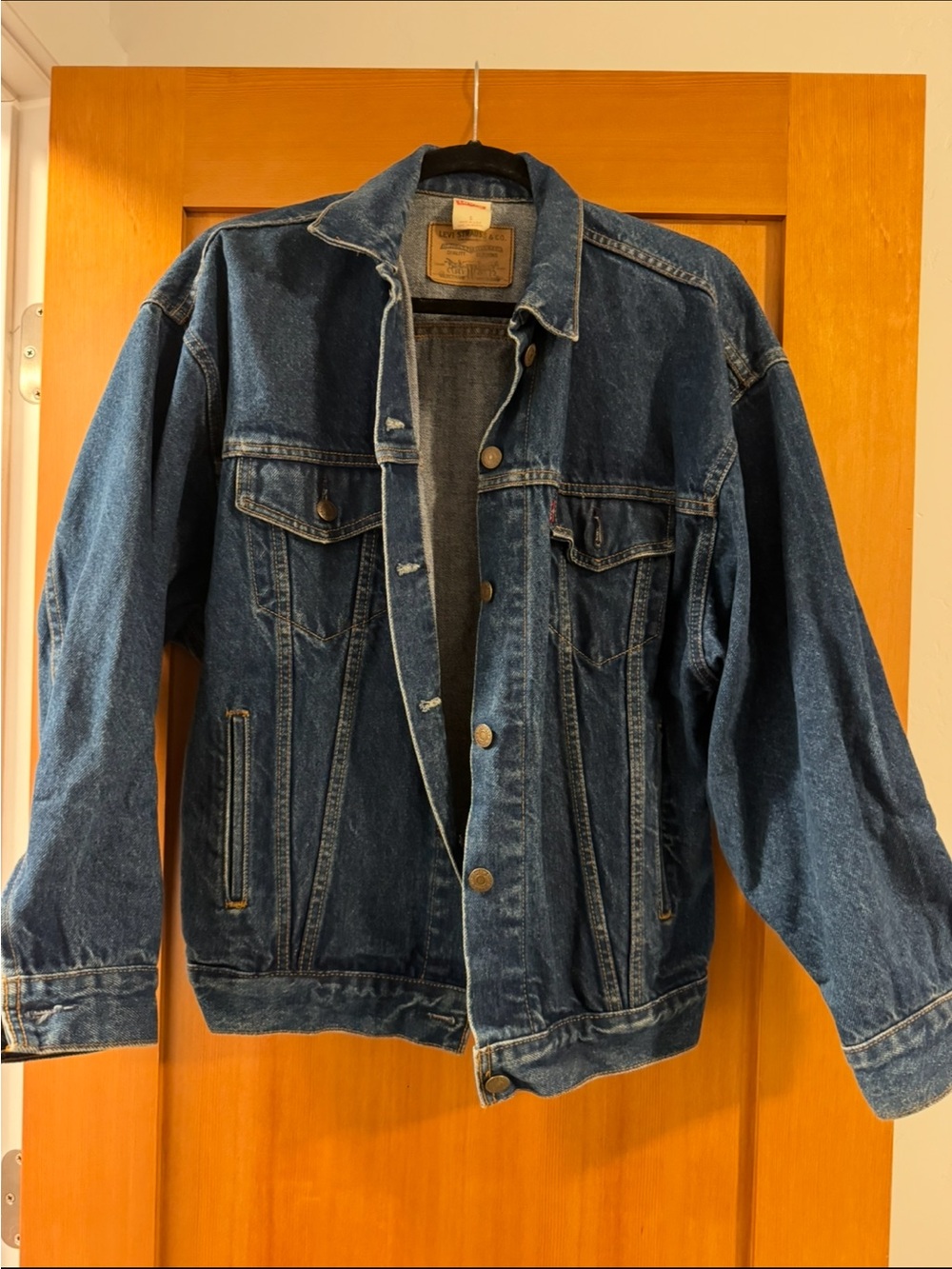 Vintage Levi's (80s) Dark Blue Denim Jacket - Size Small